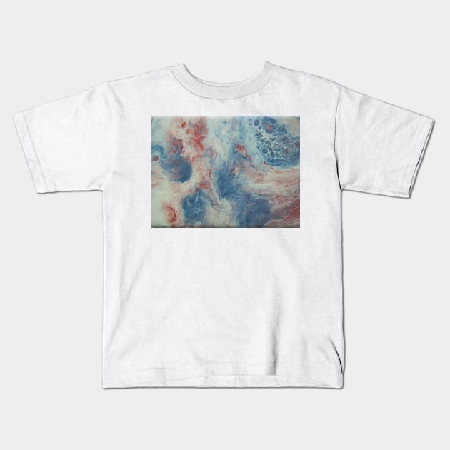 Pouring Galaxy Kids T-Shirt by CriSan